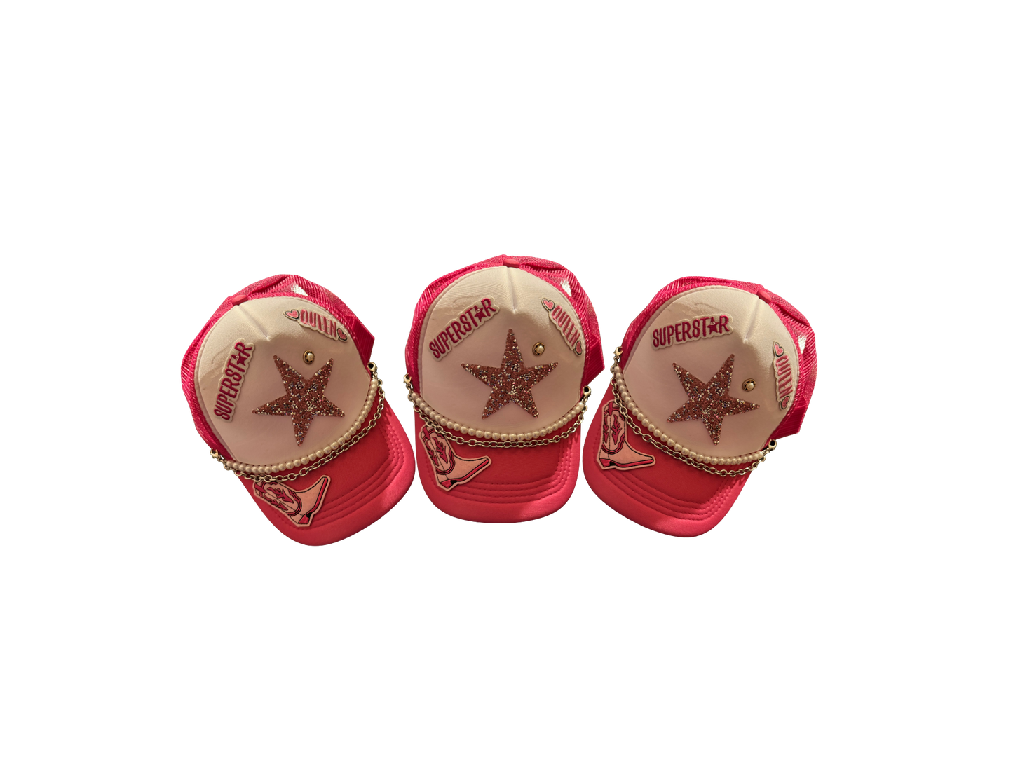 PINK SUPERSTAR TRUCKER HAT