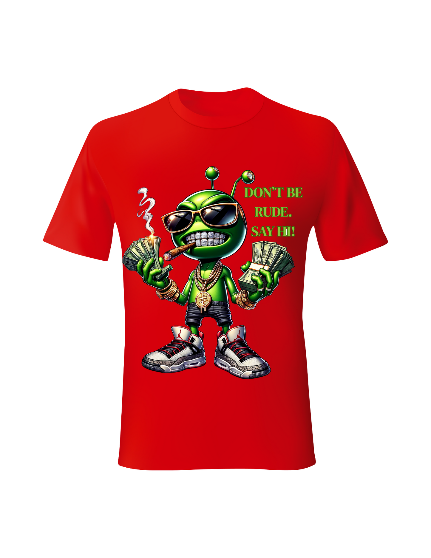 DON'T BE RUDE ALIENWARE SHORT SLEVE T-SHIRT