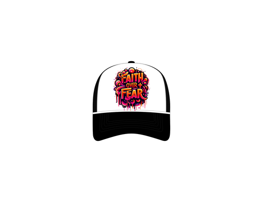 FAITH OVER FEAR TRUCKERS HAT