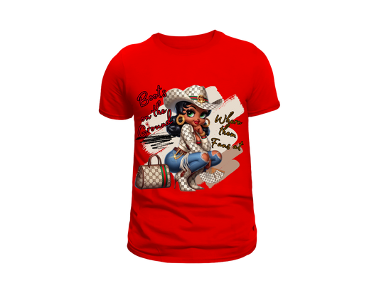 BOOTS ON THE GROUND T-SHIRT