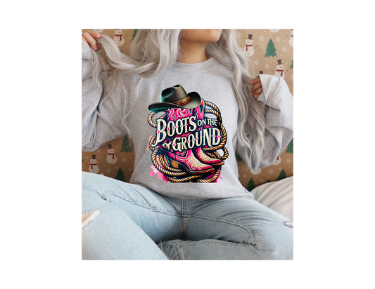 ROPE BOOTS ON THE GROUND SWEATER