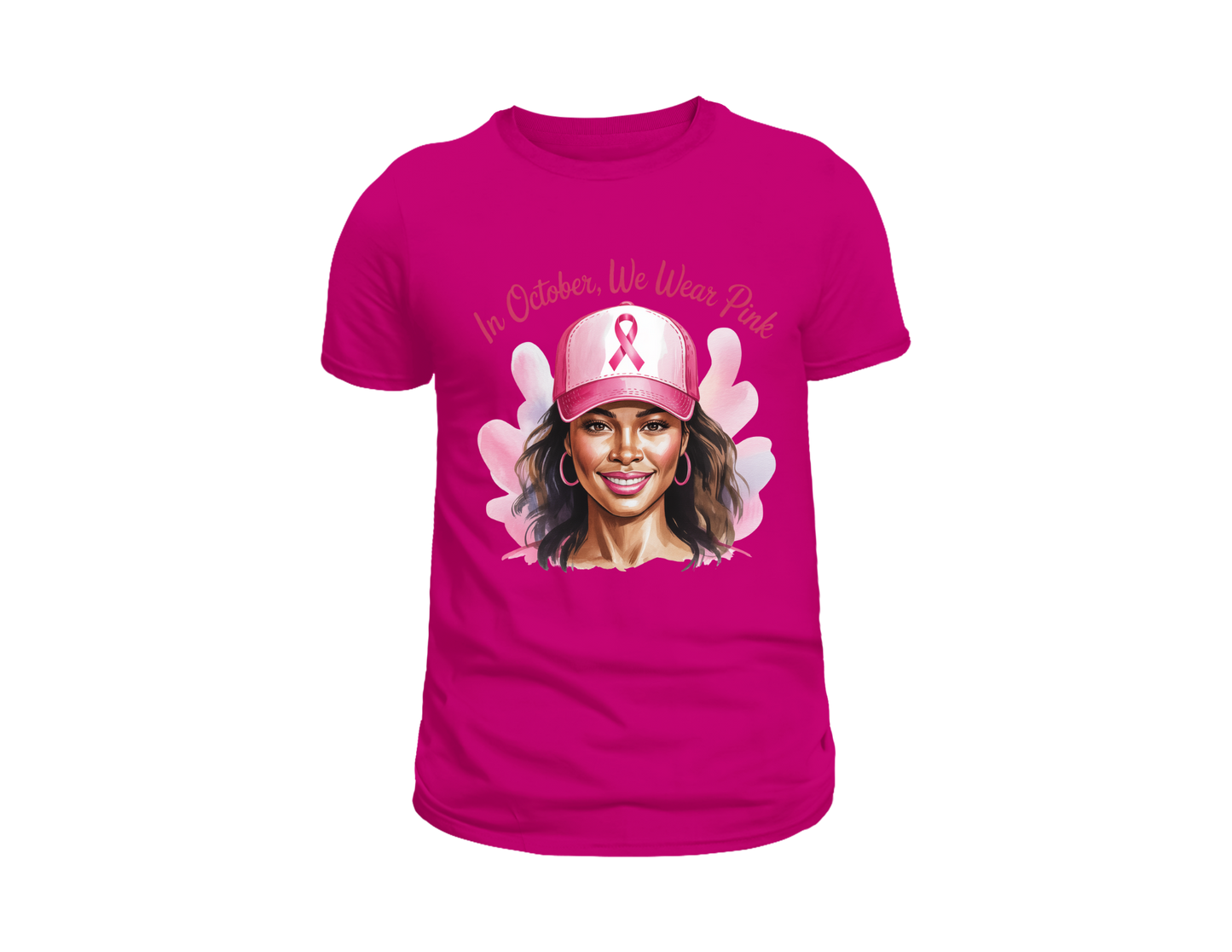 IN OCTOBER WE WEAR PINK T-SHIRT CANCER AWARENESS