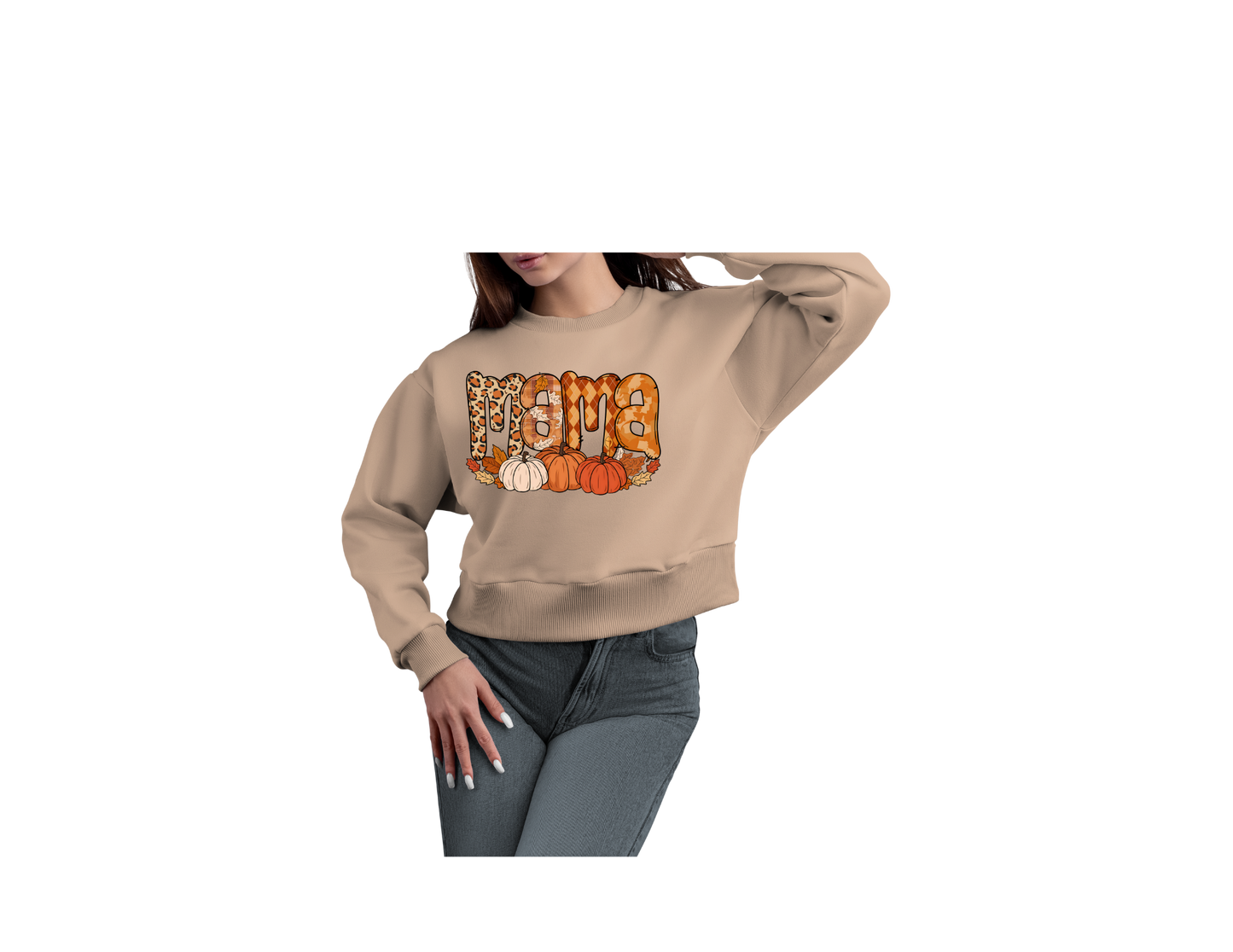 TAN FALL MAMA PUNKIN SWEATSHRIT