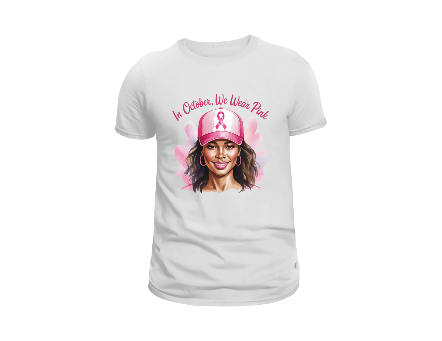 IN OCTOBER WE WEAR PINK T-SHIRT CANCER AWARENESS