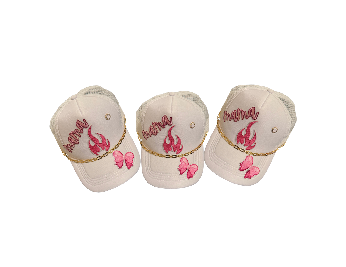 MAMA FIRE TRUCKER HAT