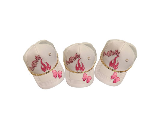 MAMA FIRE TRUCKER HAT