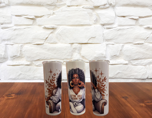 SETTING GOALS CRUSHING THEM TUMBLER