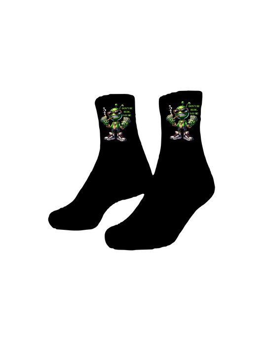 DON'T BE RUDE ALIENWARE CREW SOCKS