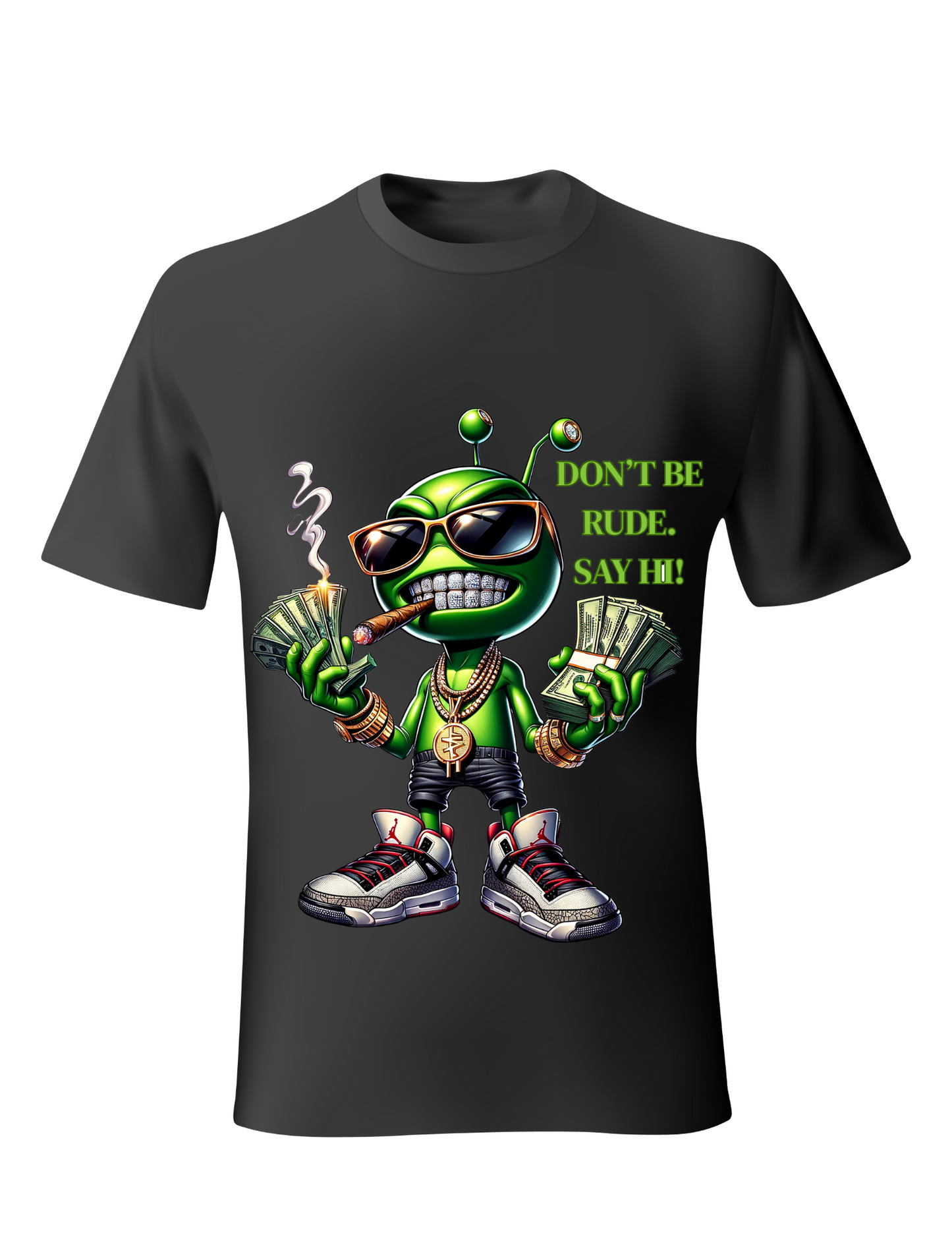 DON'T BE RUDE ALIENWARE SHORT SLEVE T-SHIRT